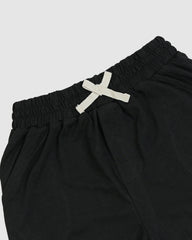 Regular Fit Black Co-Ord Set – Cotton Lycra T-Shirt & Shorts