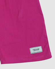 Regular Fit Hot Pink Co-Ord Set – Cotton Lycra T-Shirt & Shorts