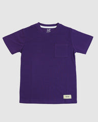 Regular Fit Dark Purple Co-Ord Set – Cotton Lycra T-Shirt & Shorts