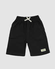 Black T-Shirt & Short Set - Oversized - Cotton Lycra