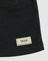 Black T-Shirt & Short Set - Oversized - Cotton Lycra