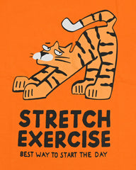Stretch Exercise Orange T-Shirt