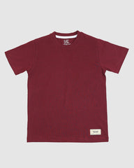 Maroon T-Shirt & Short Set - Oversized - Cotton Lycra