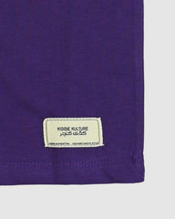 Dark Purple T-Shirt & Short Set - Oversized - Cotton Lycra