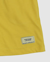 Yellow T-Shirt & Short Set - Oversized - Cotton Lycra