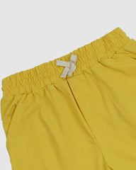 Yellow T-Shirt & Short Set - Oversized - Cotton Lycra