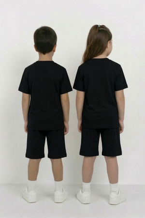 Black Co-ord Set - Cotton Lycra
