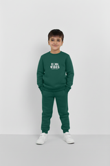Green Cool Vibes Sweatshirt & Trouser Set