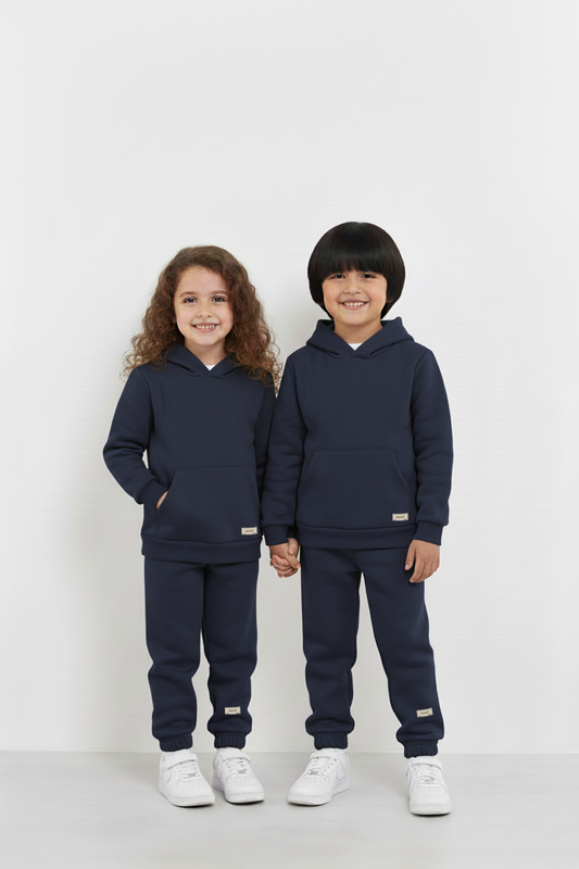 Navy Hoodie and Trouser Set