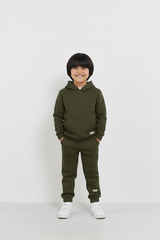 Olive Hoodie and Trouser Set