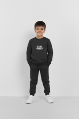 Charcoal Cool Vibes Sweatshirt & Trouser Set