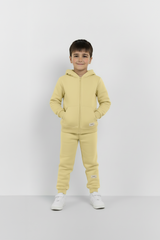 Yellow Zipper Hoodie and Trouser Set