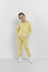 Yellow Zipper Hoodie and Trouser Set