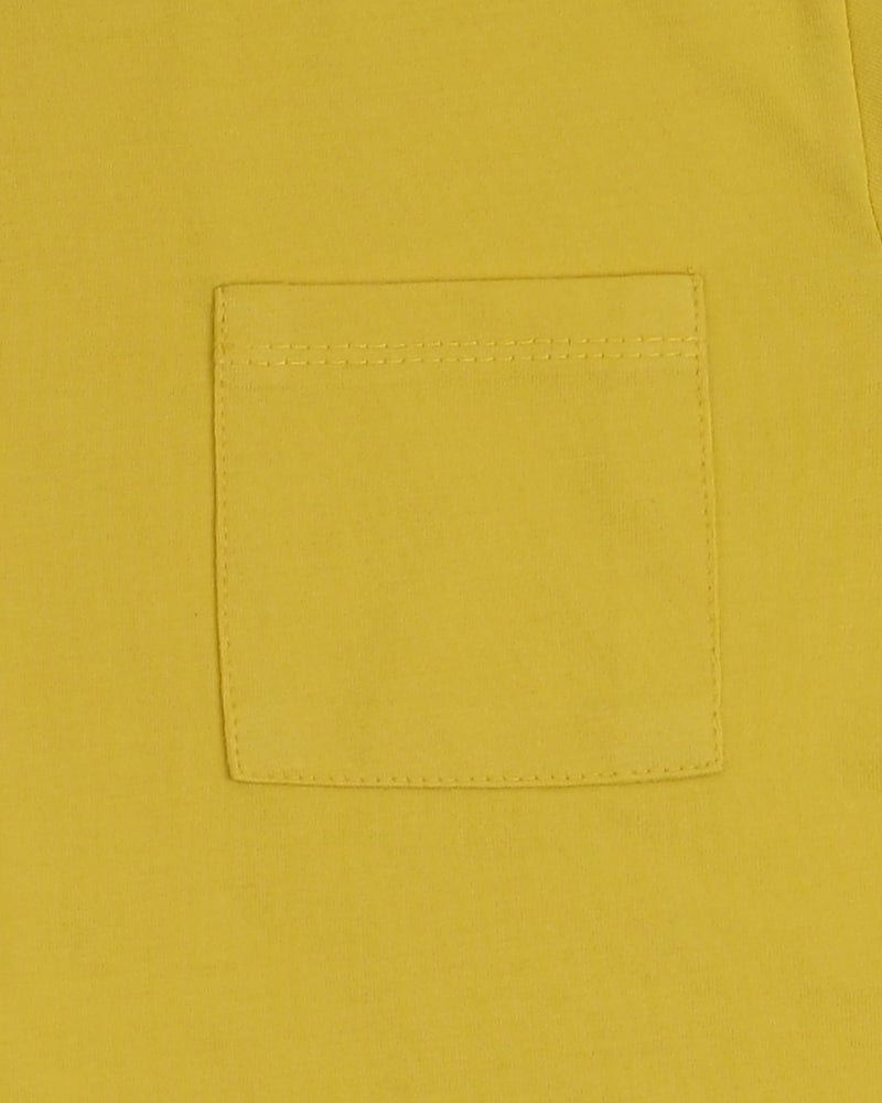 Regular Fit Yellow Co-Ord Set – Cotton Lycra T-Shirt & Shorts