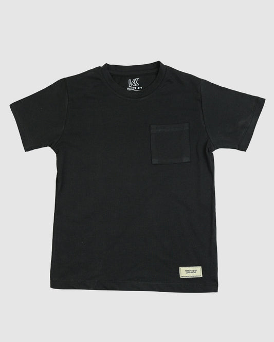 Regular Fit Black Co-Ord Set – Cotton Lycra T-Shirt & Shorts