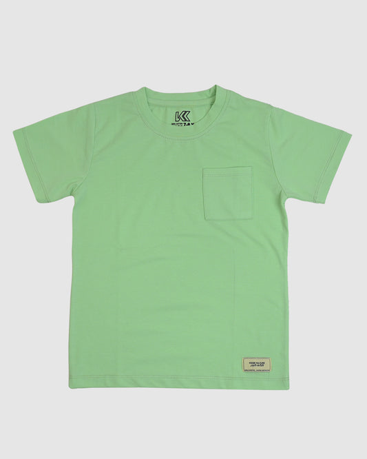 Regular Fit Neon Green Co-Ord Set – Cotton Lycra T-Shirt & Shorts