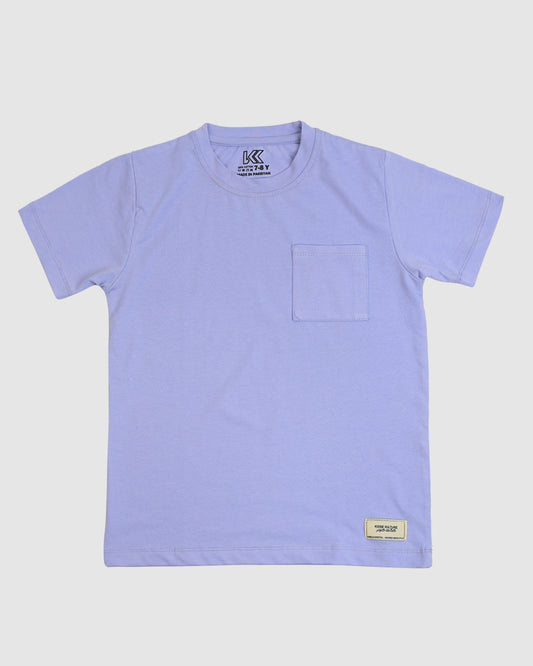 Regular Fit Light Purple Co-Ord Set – Cotton Lycra T-Shirt & Shorts