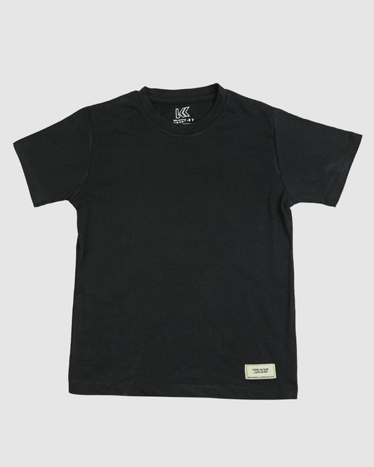 Black T-Shirt & Short Set - Oversized - Cotton Lycra