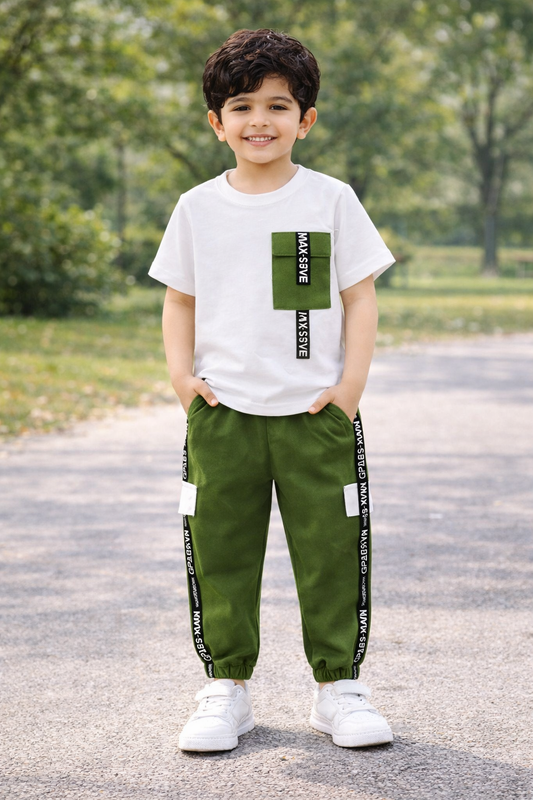 Urban Olive Pocket Outfit | Shirt + Trouser Set