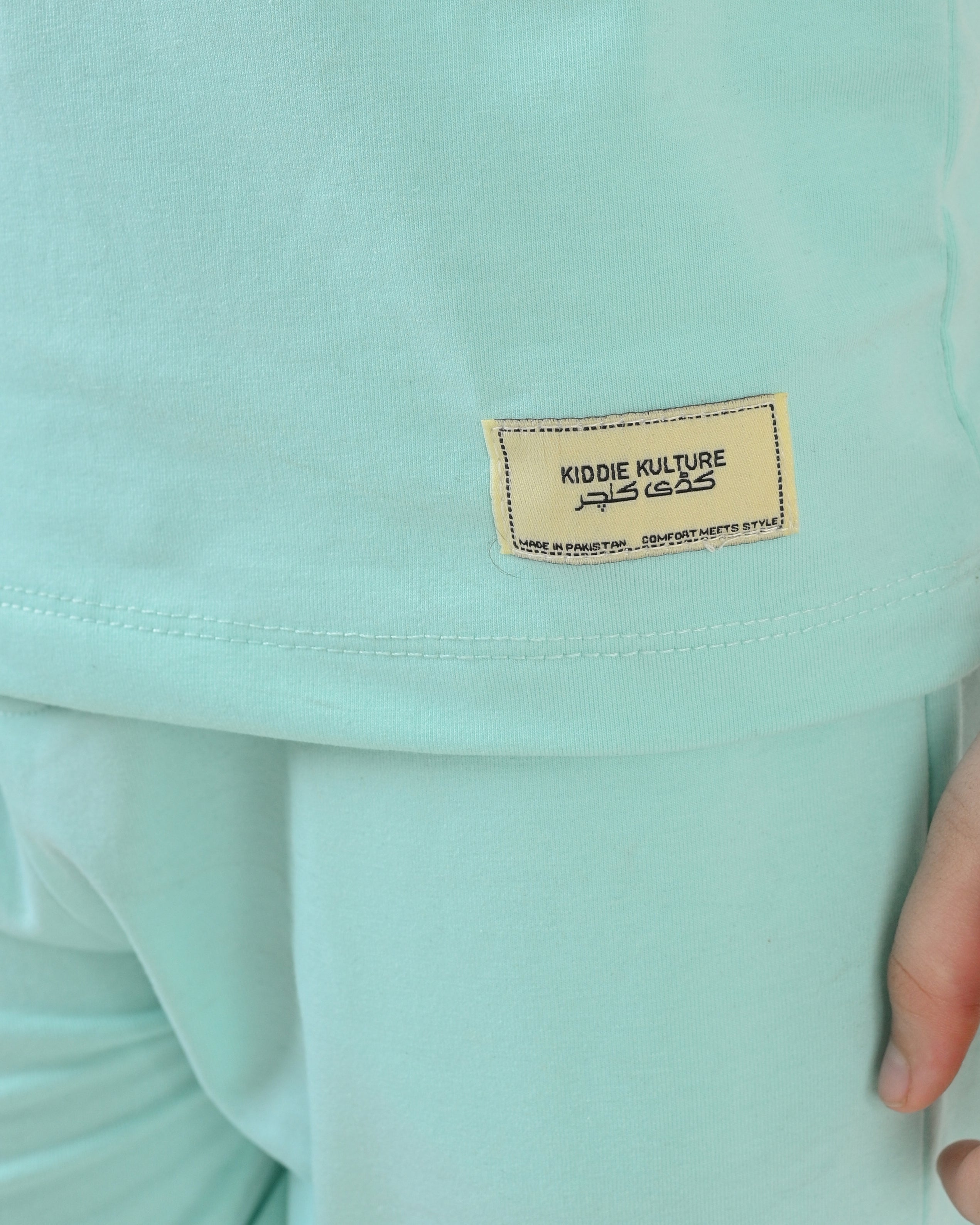 Regular Fit Sea Green Co-Ord Set – Cotton Lycra T-Shirt & Shorts