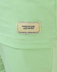 Regular Fit Neon Green Co-Ord Set – Cotton Lycra T-Shirt & Shorts