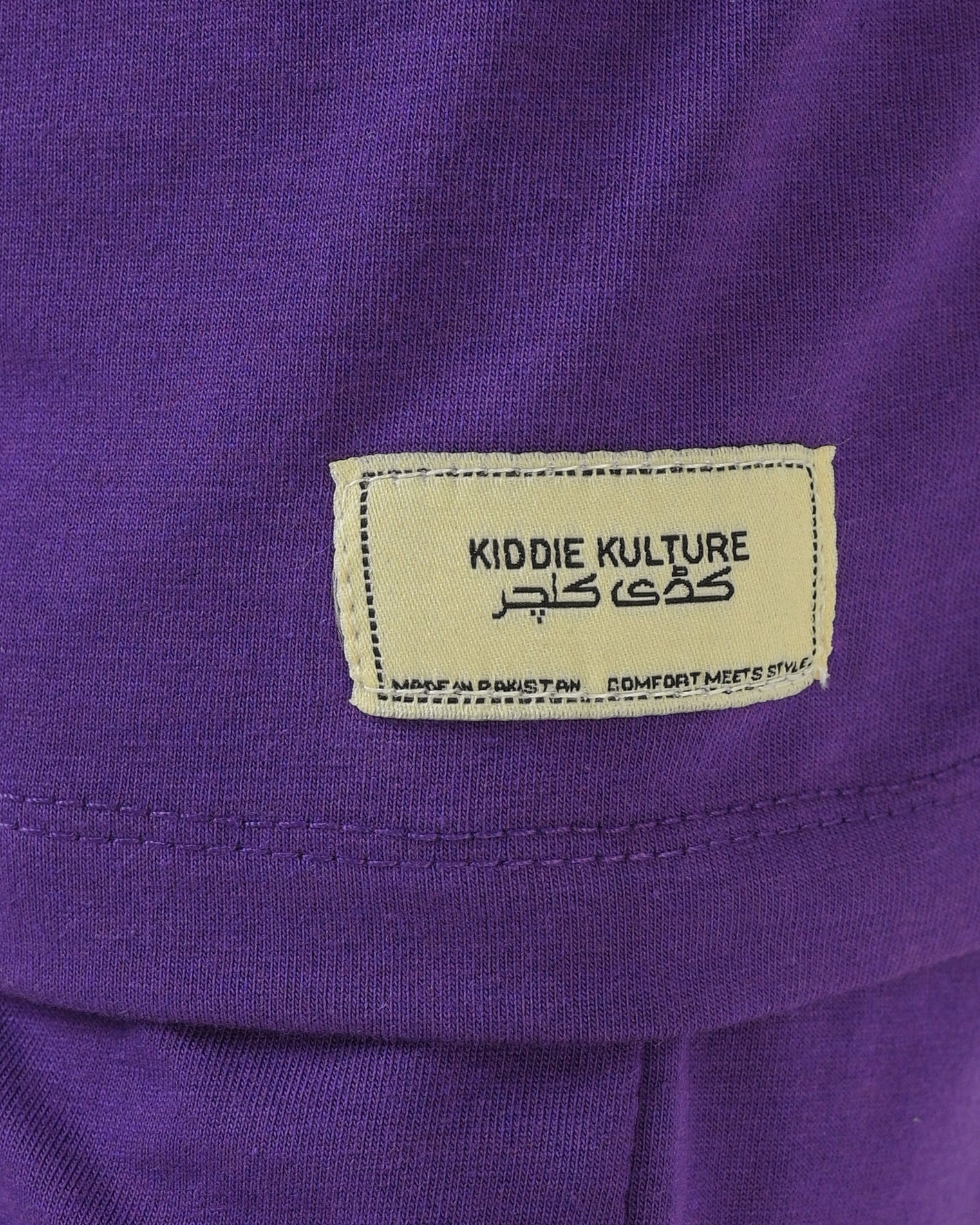 Regular Fit Dark Purple Co-Ord Set – Cotton Lycra T-Shirt & Shorts