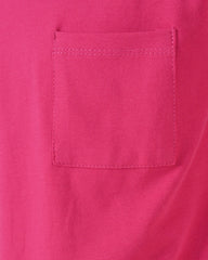 Regular Fit Hot Pink Co-Ord Set – Cotton Lycra T-Shirt & Shorts