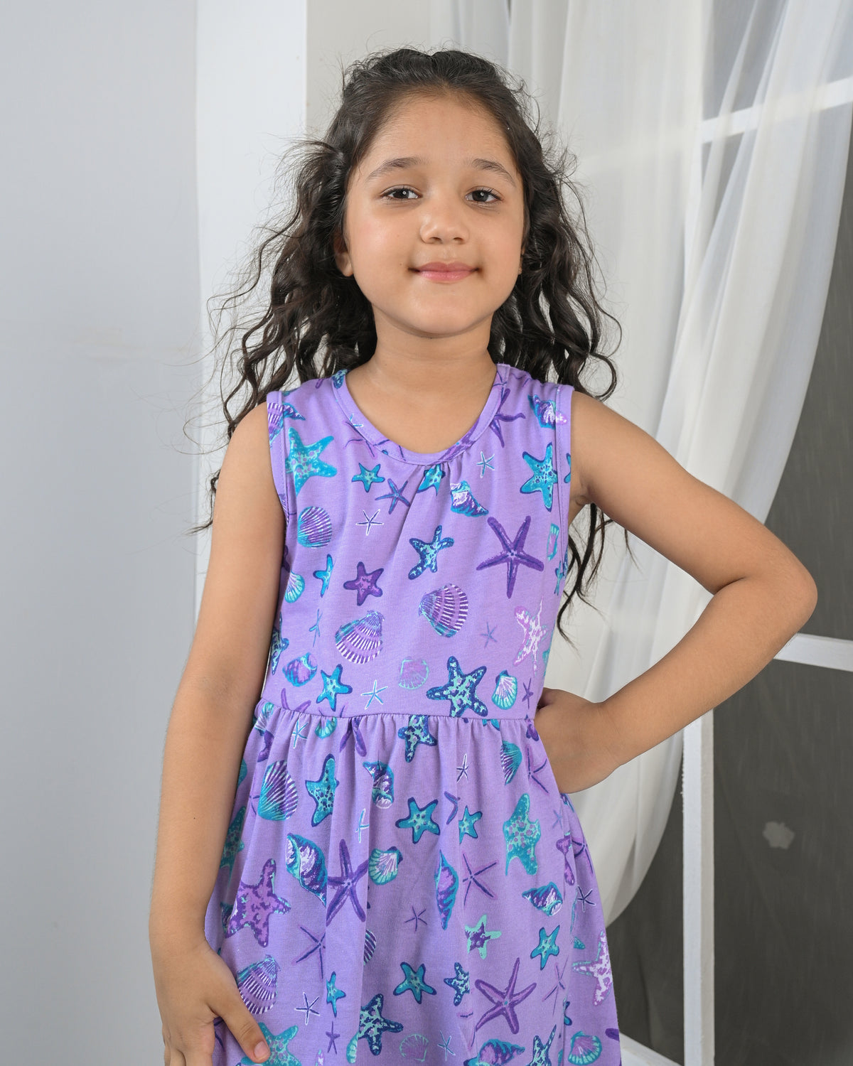 Lavender Sea Frock – Cotton Jersey