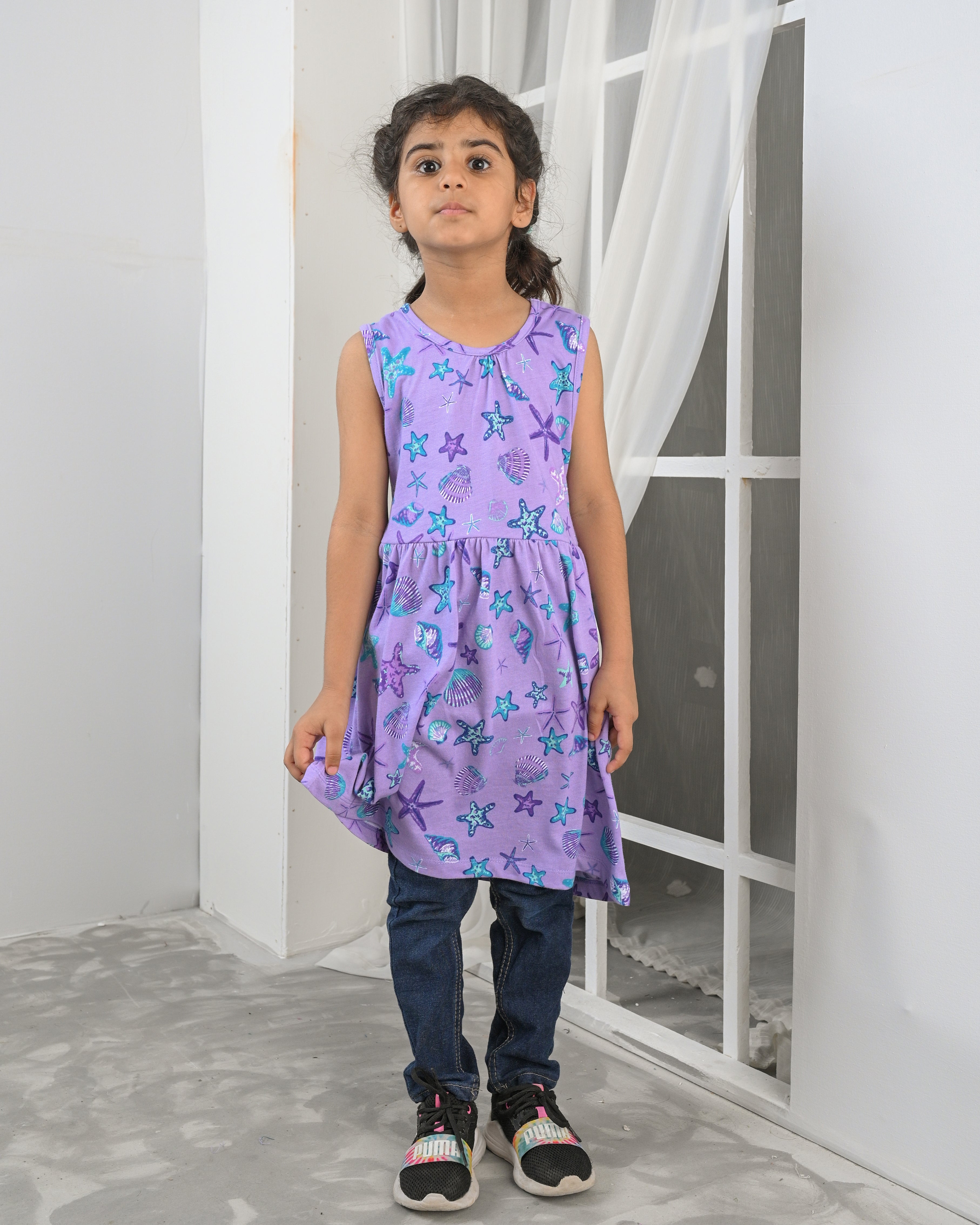 Lavender Sea Frock – Cotton Jersey