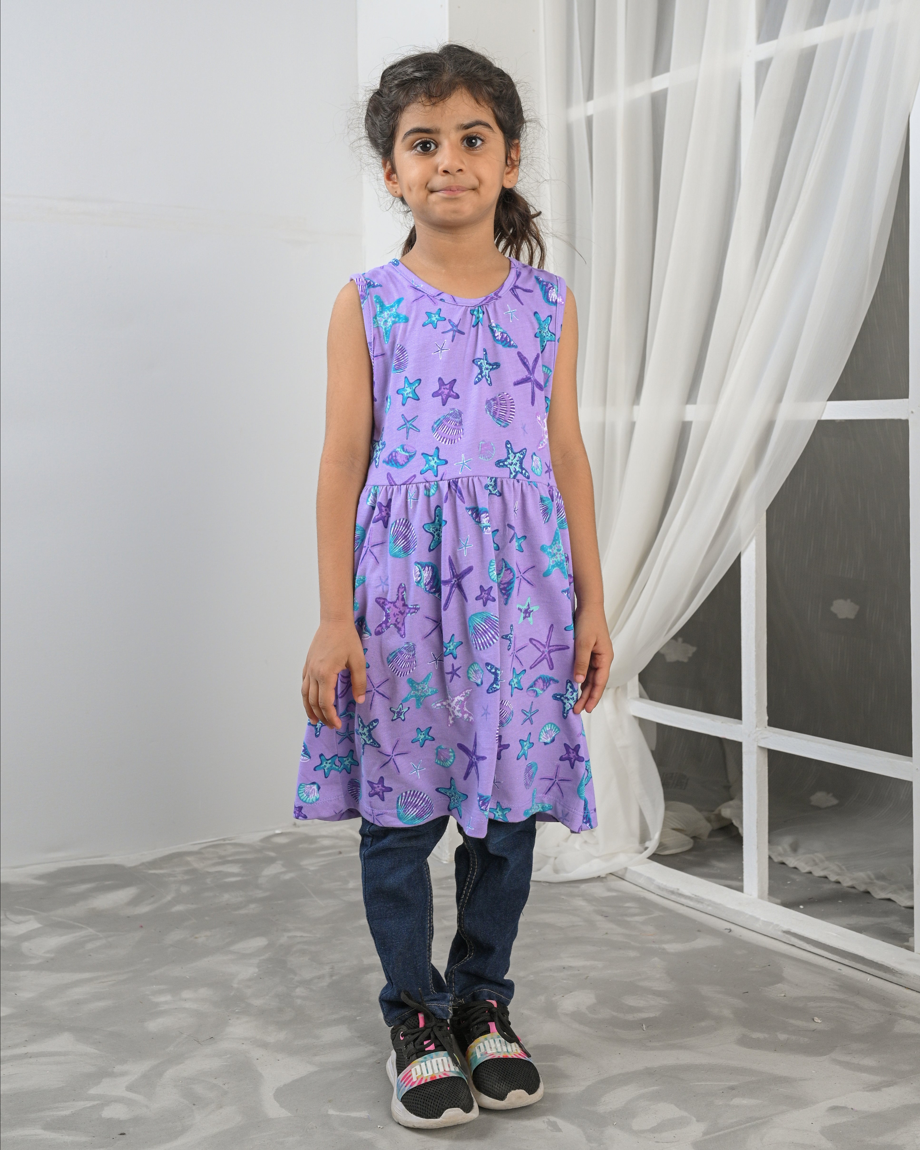 Lavender Sea Frock – Cotton Jersey