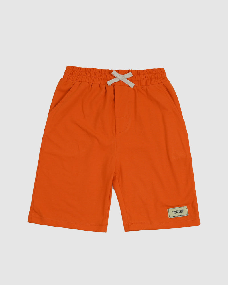 Orange T-Shirt & Short Set - Oversized - Cotton Lycra