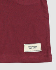 Regular Fit Maroon Co-Ord Set – Cotton Lycra T-Shirt & Shorts