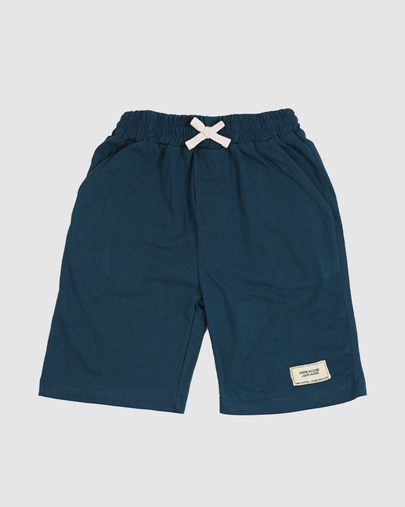 Regular Fit Teal Co-Ord Set – Cotton Lycra T-Shirt & Shorts