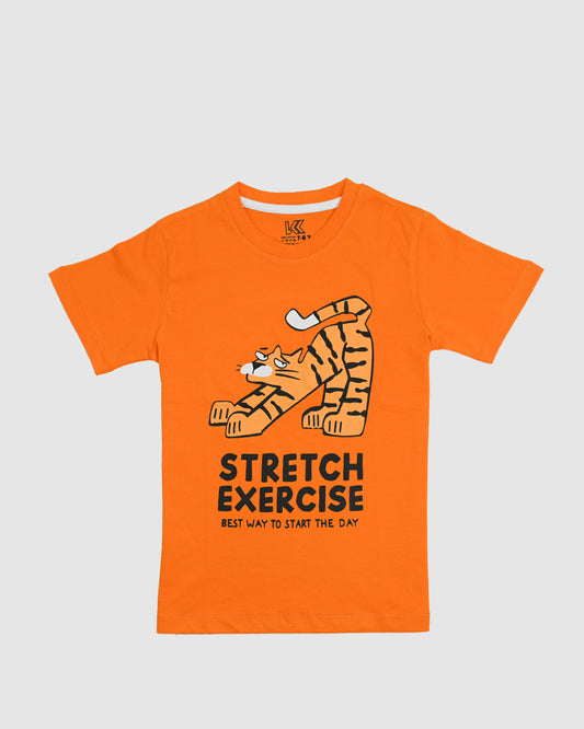 Stretch Exercise Orange T-Shirt