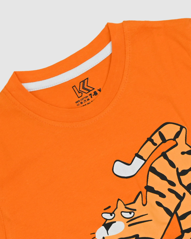 Stretch Exercise Orange T-Shirt