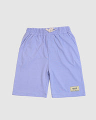 Light Purple T-Shirt & Short Set - Oversized - Cotton Lycra