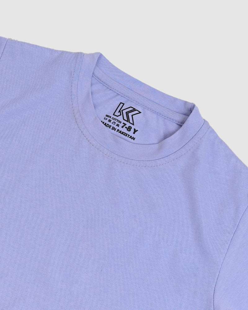 Light Purple T-Shirt & Short Set - Oversized - Cotton Lycra