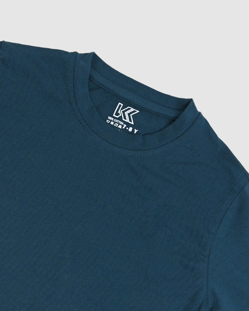 Teal T-Shirt & Short Set - Oversized - Cotton Lycra