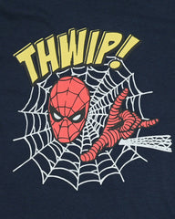 Web Printed Kids' Navy T-Shirt