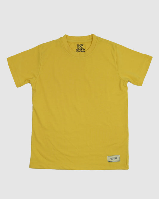 Yellow T-Shirt & Short Set - Oversized - Cotton Lycra