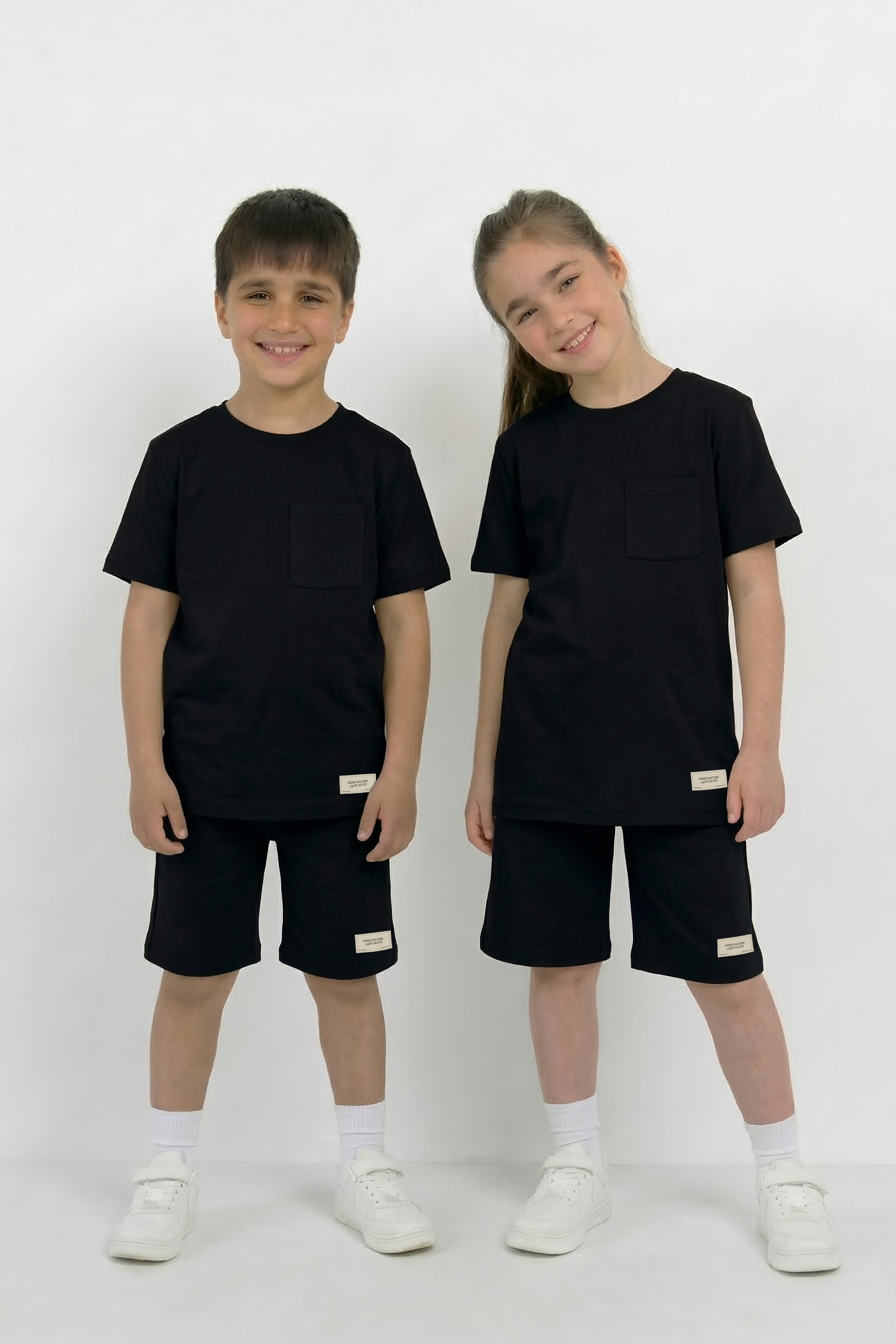 Black Co-ord Set - Cotton Lycra