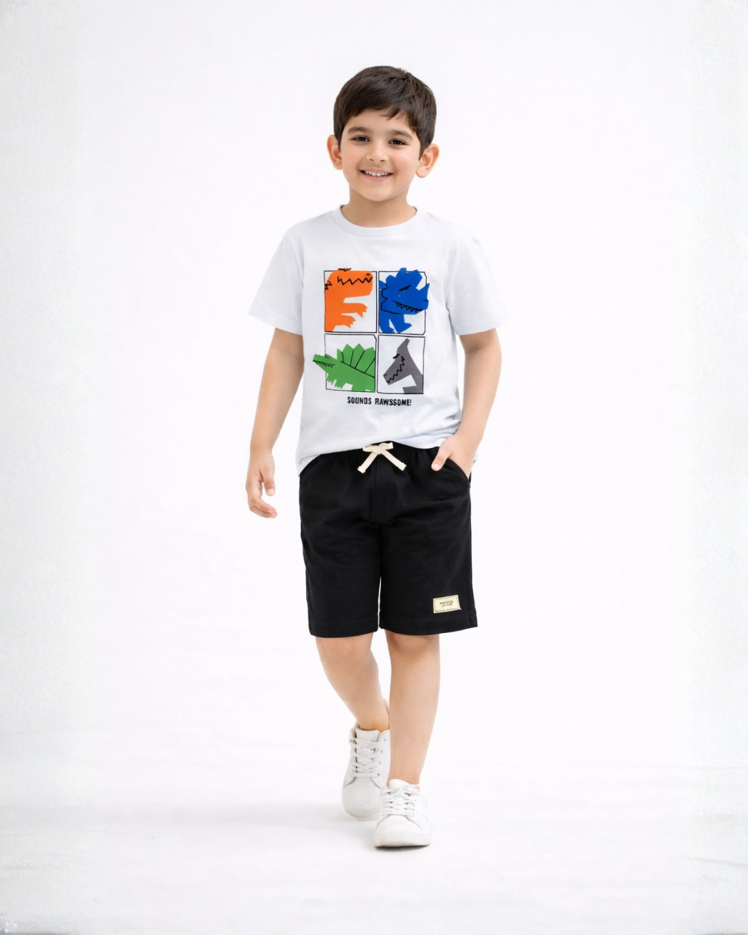 Dino Roar Co-ord Set | T-Shirt & Shorts
