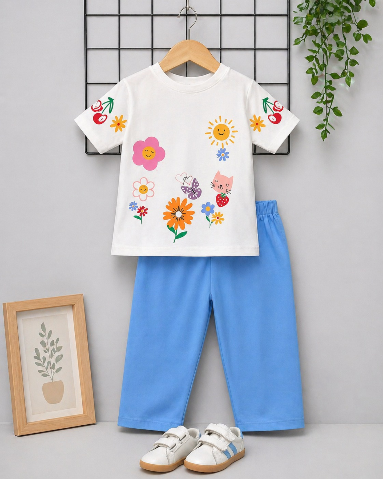 Floral Sunshine Classic Outfit | Shirt + Trouser Set