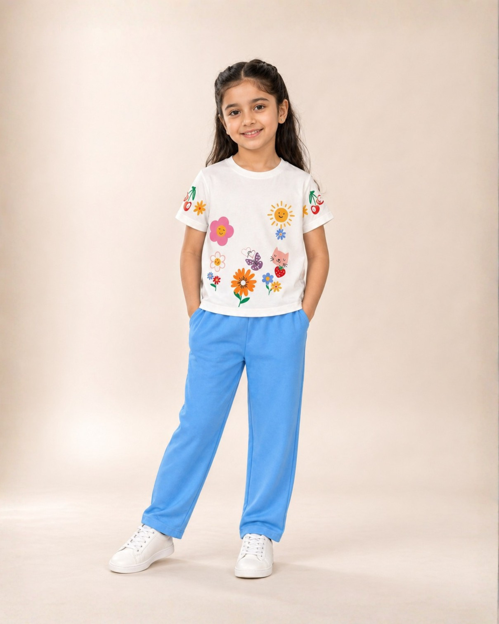 Floral Sunshine Classic Outfit | Shirt + Trouser Set