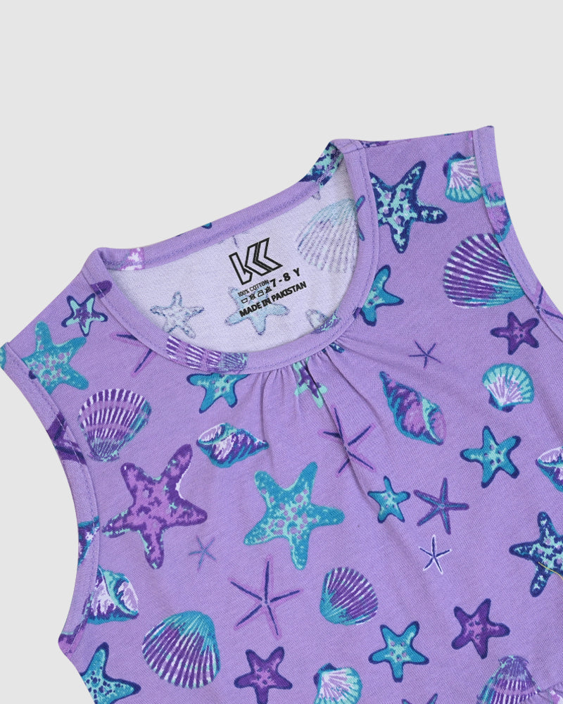 Lavender Sea Frock – Cotton Jersey