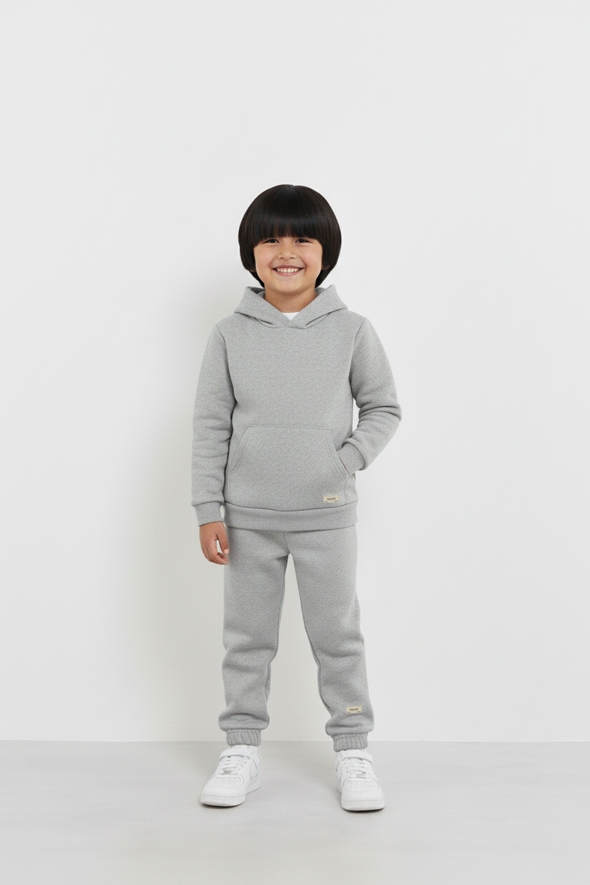 Gray Hoodie and Trouser Set