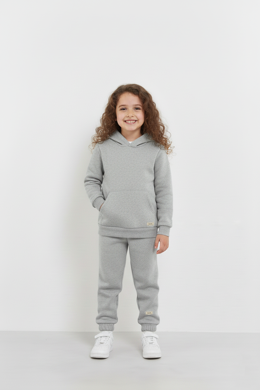 Gray Hoodie and Trouser Set