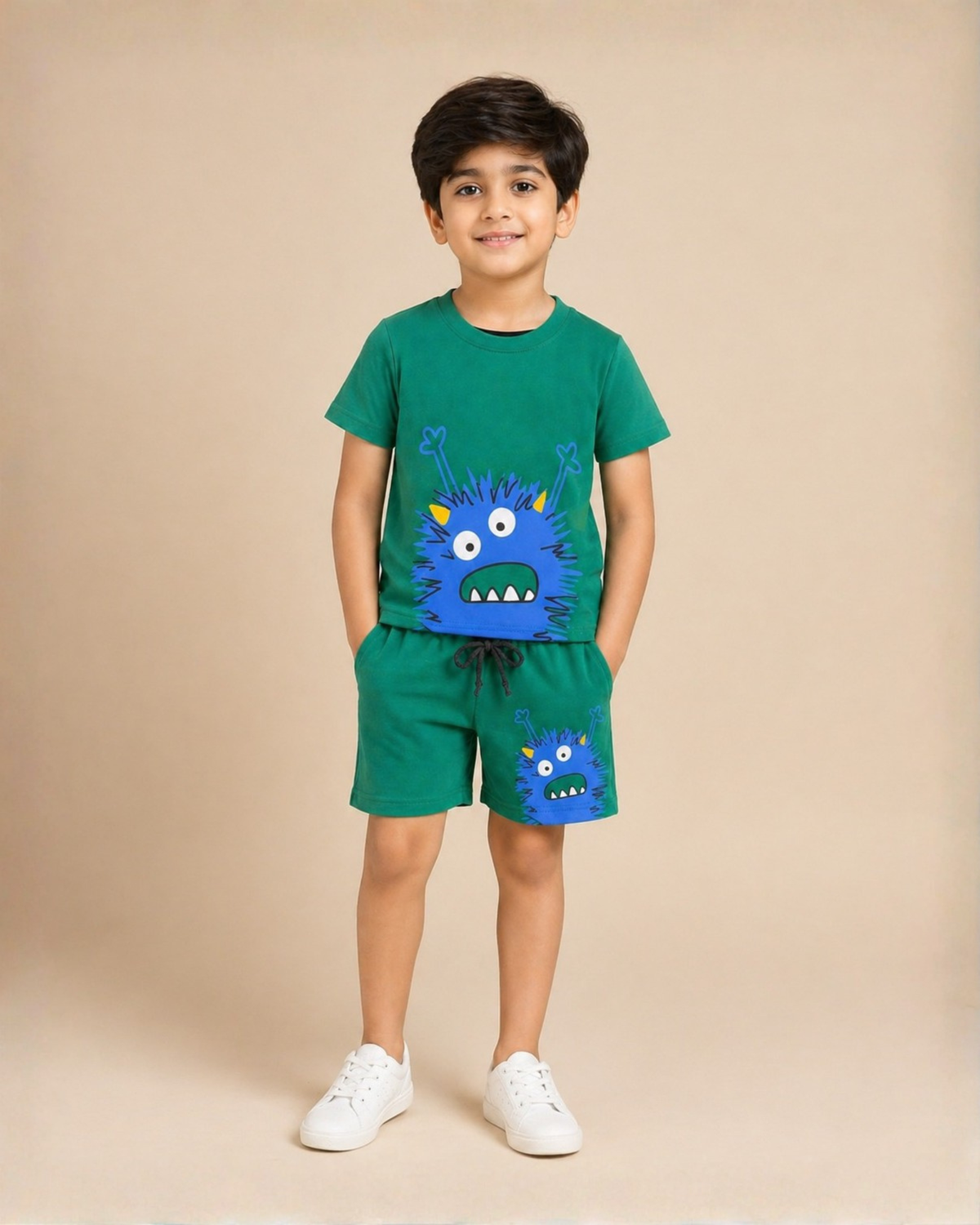 Green Monster Classic Outfit | Shirt + Shorts Set