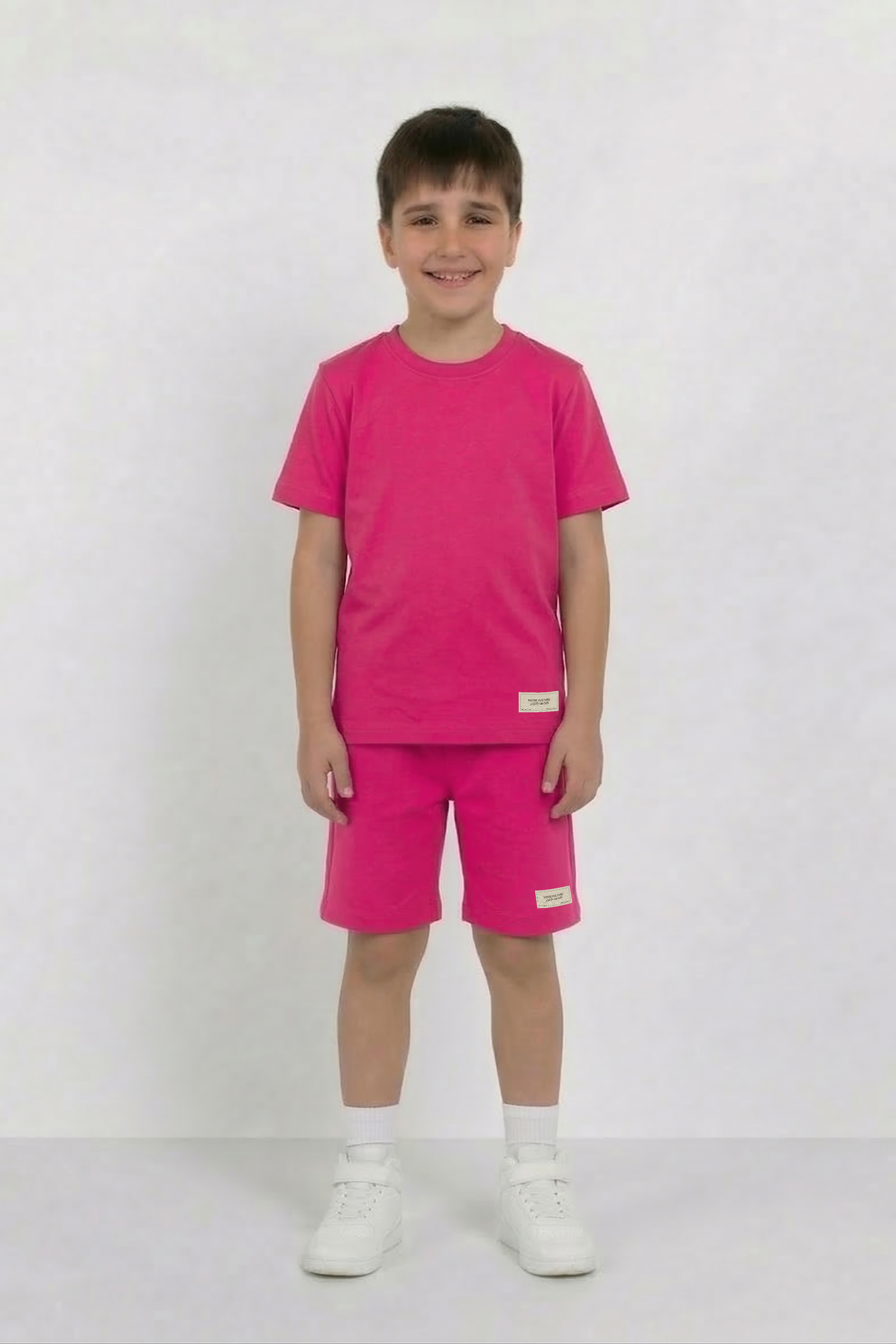 Hot Pink Co-ord Set - Cotton Lycra