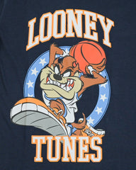 Kid's Navy Wild Cartoon Basketball Printed T-shirt